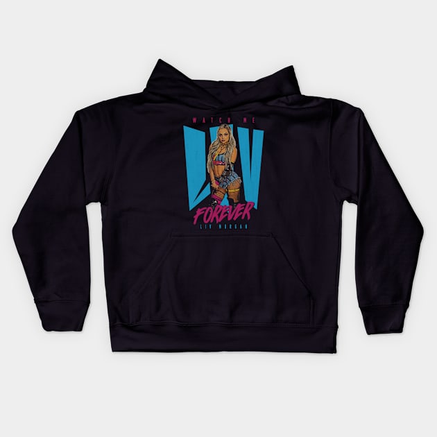 Liv Morgan Watch Me Liv Forever Kids Hoodie by MunMun_Design